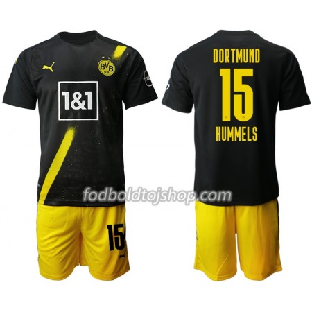 Borussia Dortmund Mats Hummels 15 Børn Udebane Fodboldsæt 2020-21 S/S (+ Korte bukser)